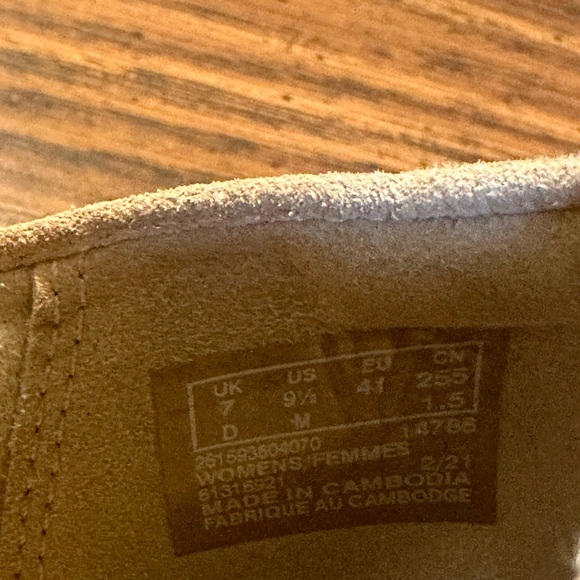 Clarks Serena Paige Espadrille Slip-on Loafers Sand & White Striped 9.5 - Picture 6 of 6